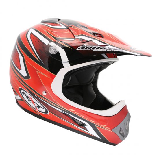 RXT Renagade Adult MX Helmet - Red - Click Image to Close