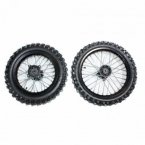 BLK 12mm 14 Inch Front + 15mm 12 inch Rear Wheel Rim Tyre Tire P