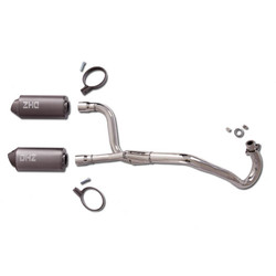 Big Bore Dual Exhaust System, Suit DHZ DPRO140 - Click Image to Close