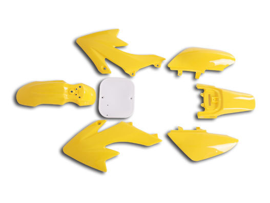 CRF 50 7 piece Plastics kit - yellow - Click Image to Close
