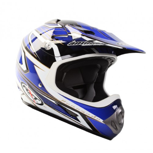 RXT Renagade Adult MX Helmet - Blue - Click Image to Close