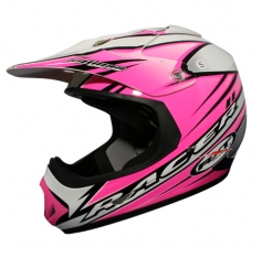RXT Racer Kids MX Helmet - Pink - Click Image to Close
