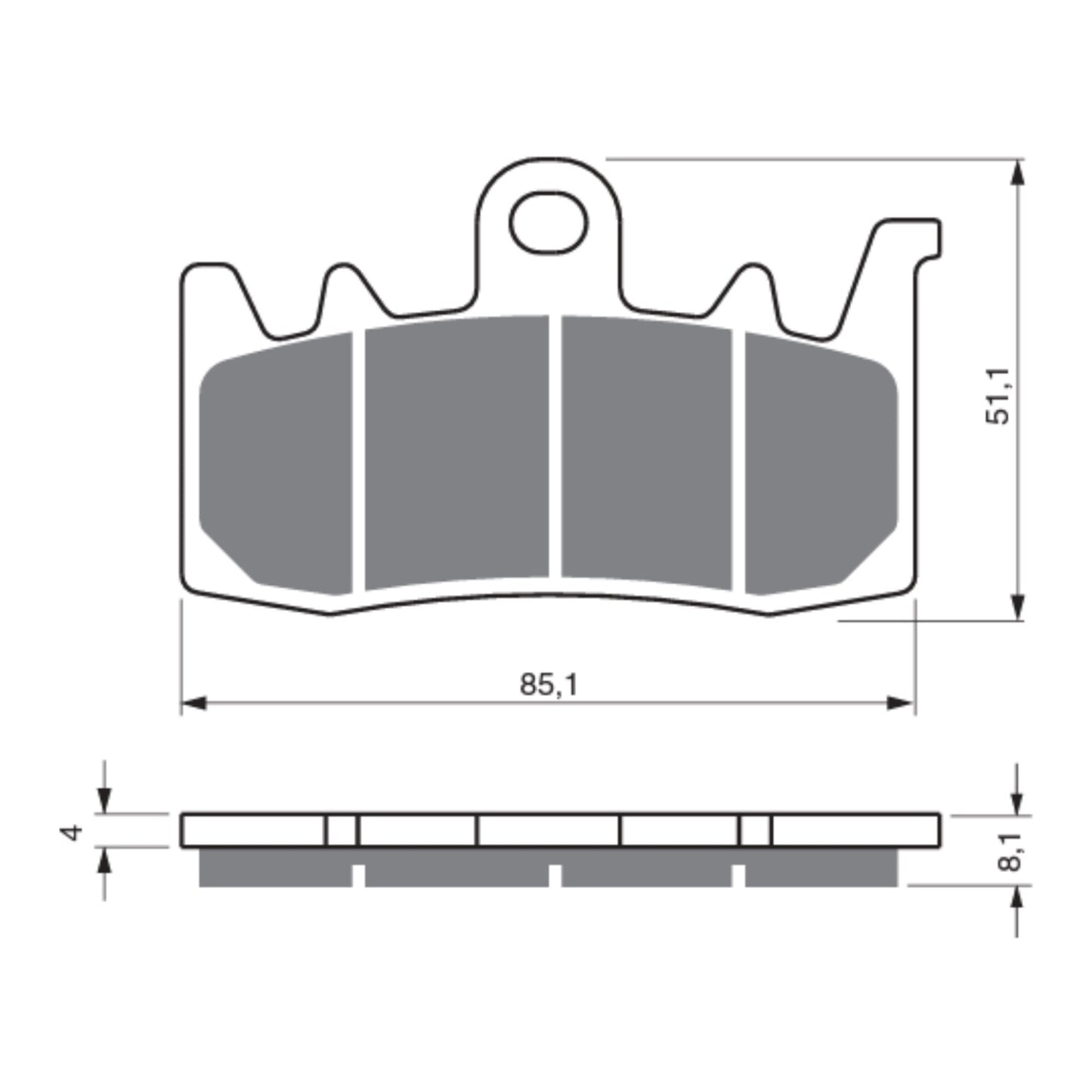 GOLDfren Brake Pads - GPR Sintered Racing