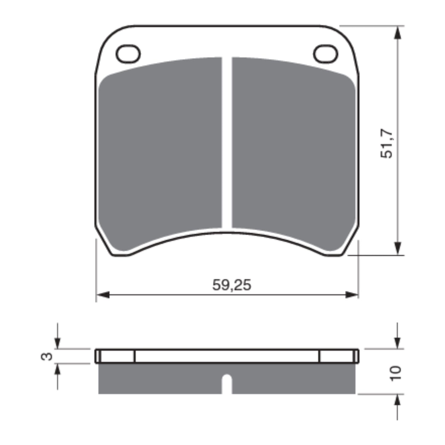 Goldfren Brake Pads GF365 - GP5 - Indent