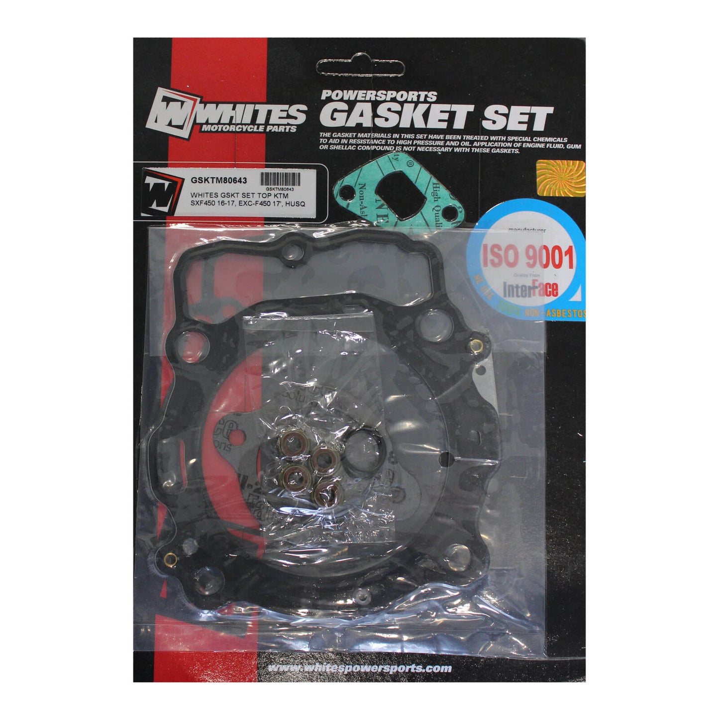 Whites Gasket Set Top KTM SX-F 450 '16-'17 EXC-F 450 '17 Husqvarna