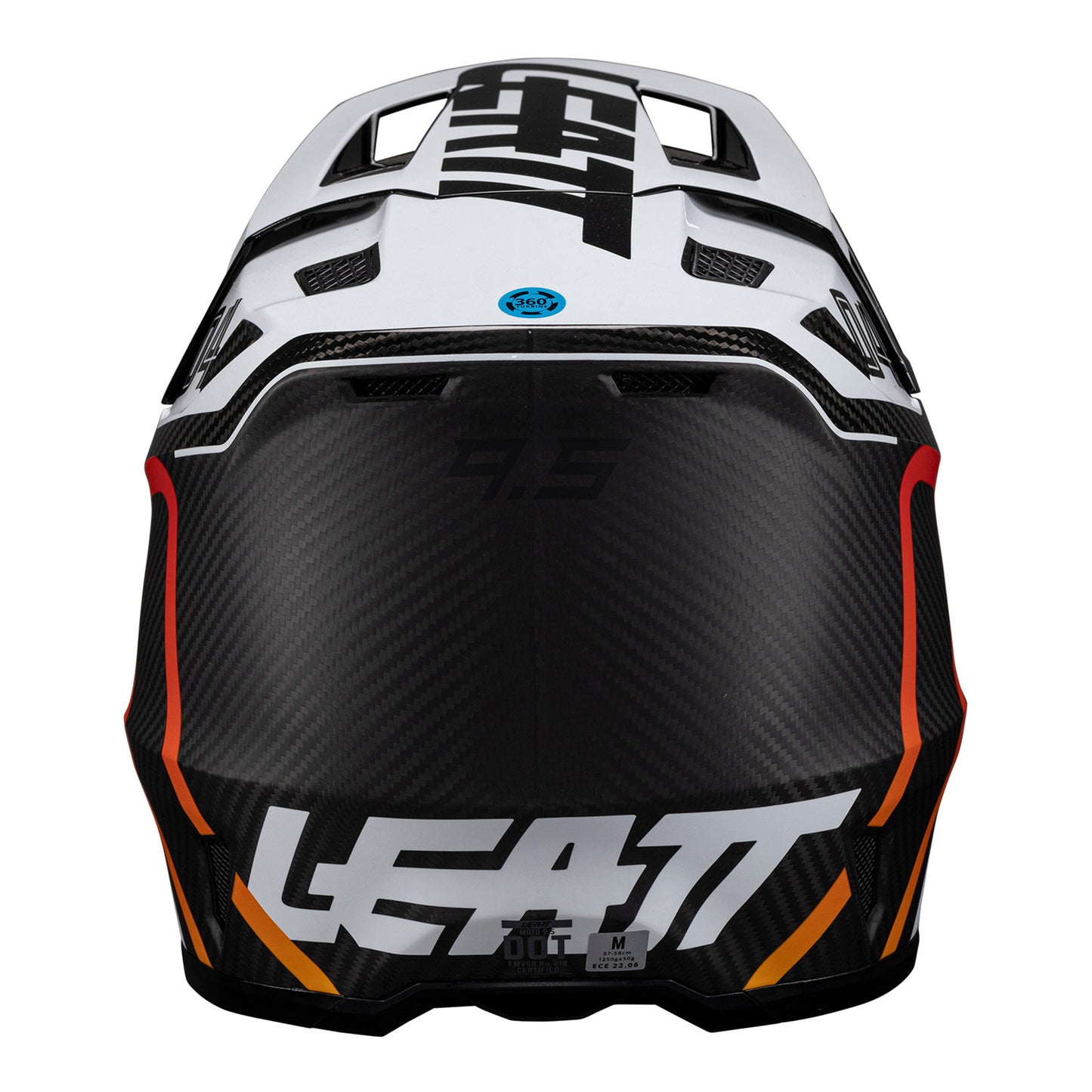 Leatt 2025 9.5 Helmet Kit - Carbon / White (XS/53-54cm)
