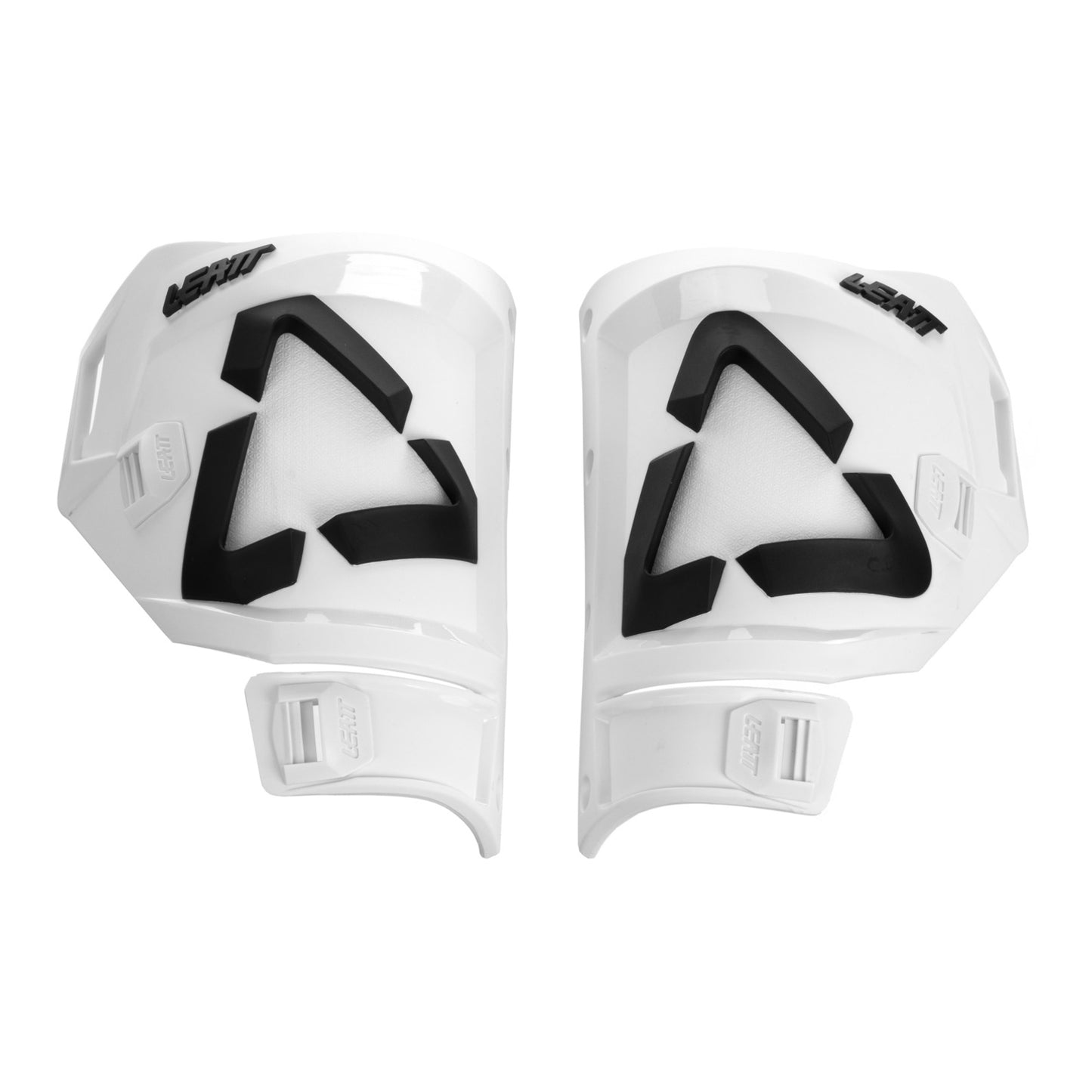 Leatt 5.5 Boot Shin Plate Kit - White / Black Pair (US7-9)