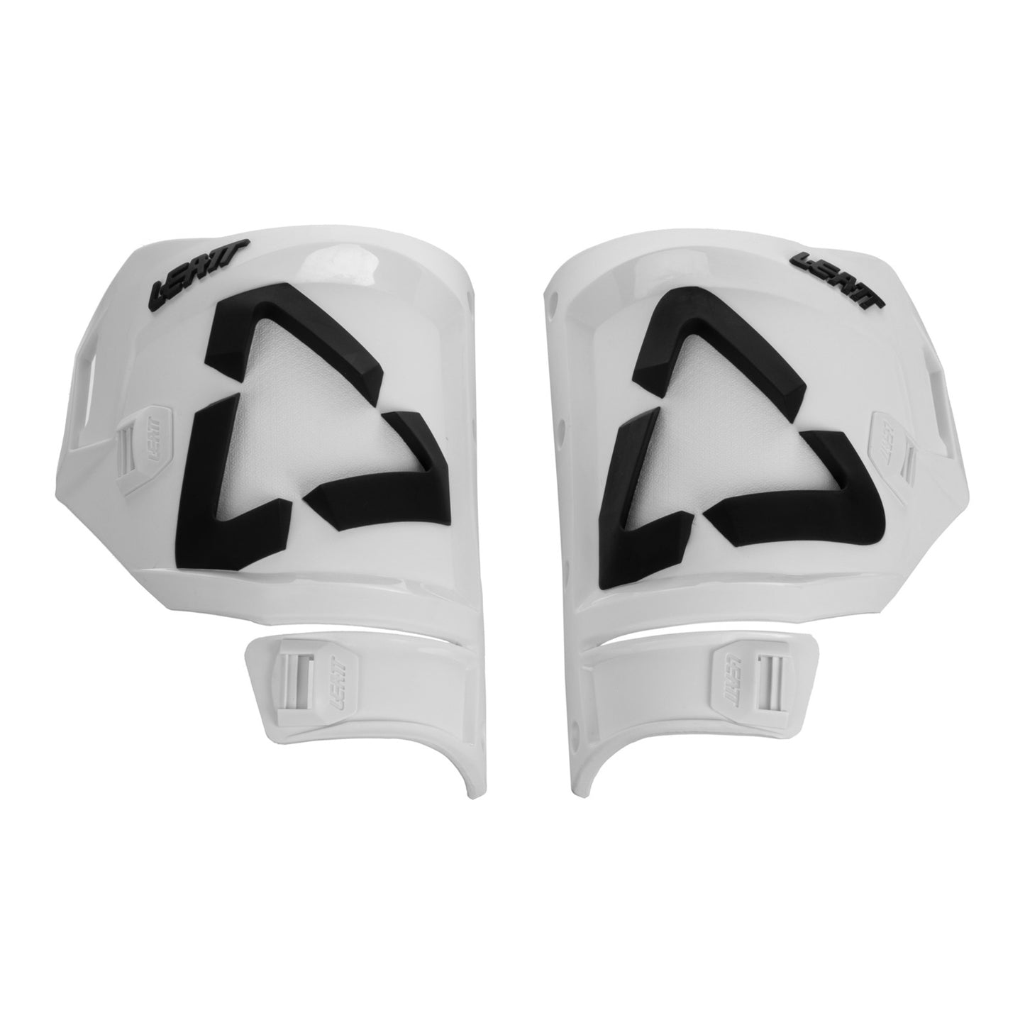 Leatt 5.5 Boot Shin Plate Kit - White / Black Pair (US10/11)