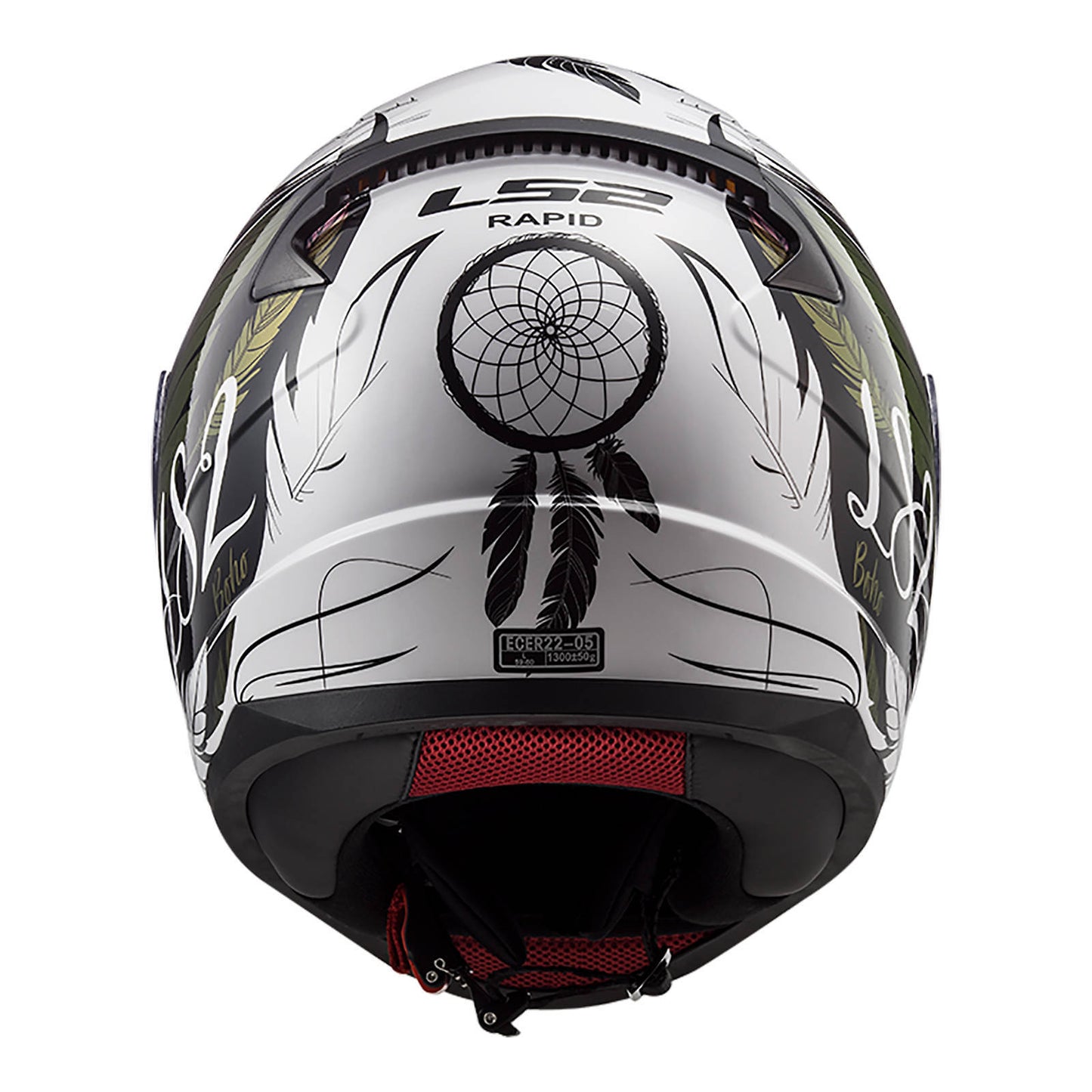 LS2 FF353 Rapid II (S) Boho - White / Black / Pink 06
