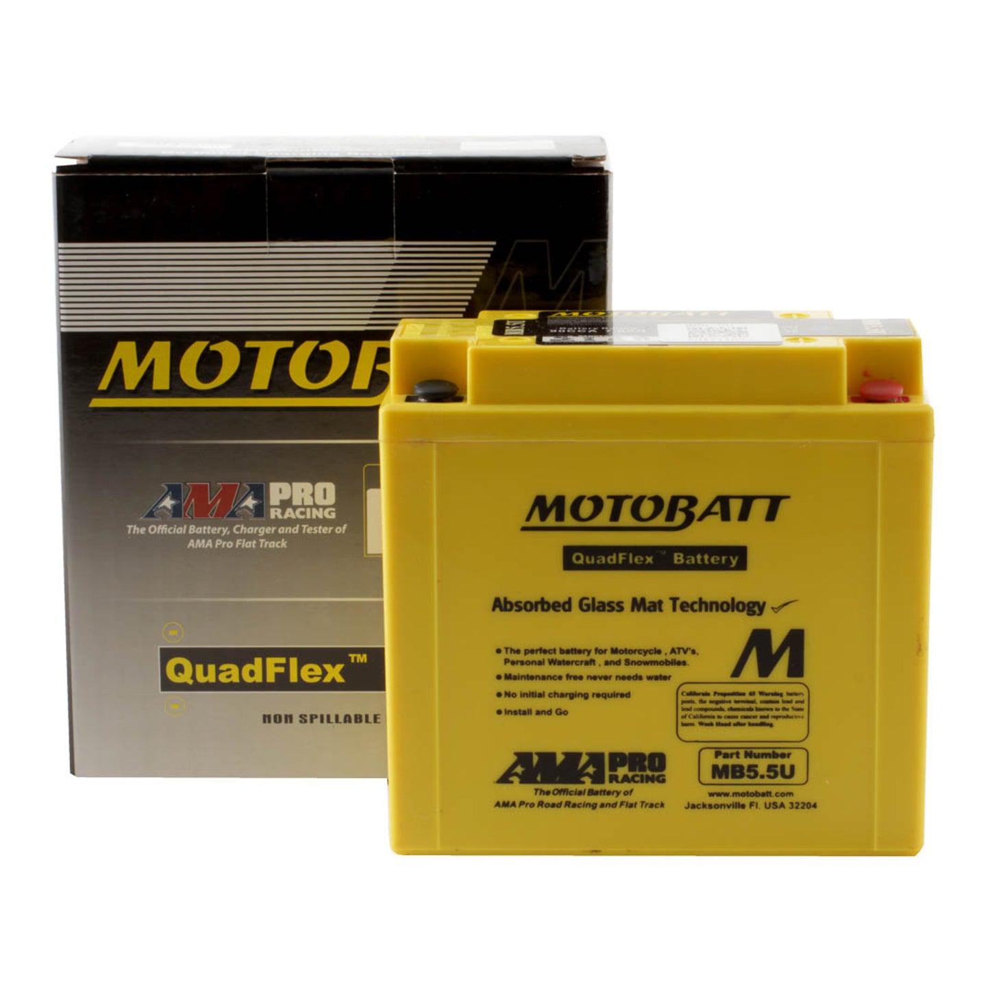 MB5.5U MOTOBATT QUADFLEX 12V BATTERY *10