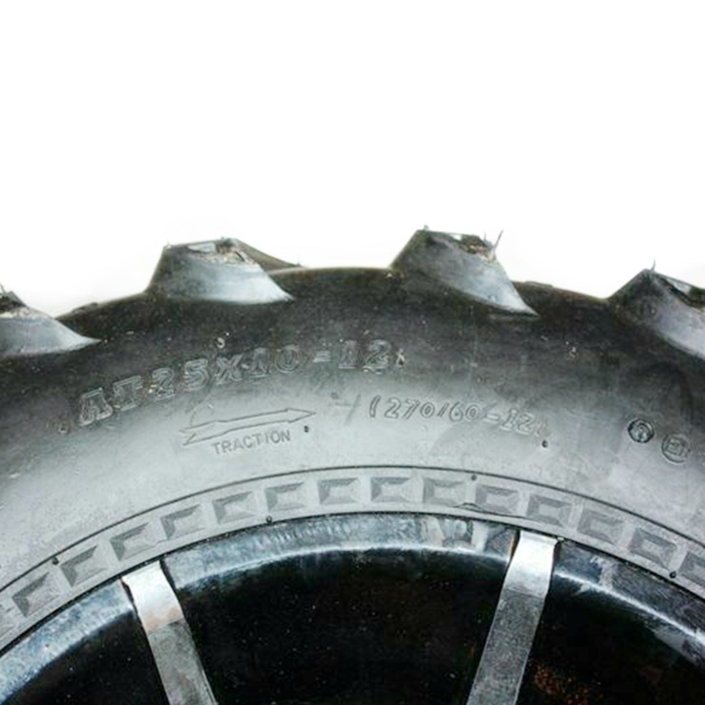 25X10 - 12 12" inch Rear Back ALLOY Wheel Rim Tyre Tire Quad Dirt Bike ATV Buggy