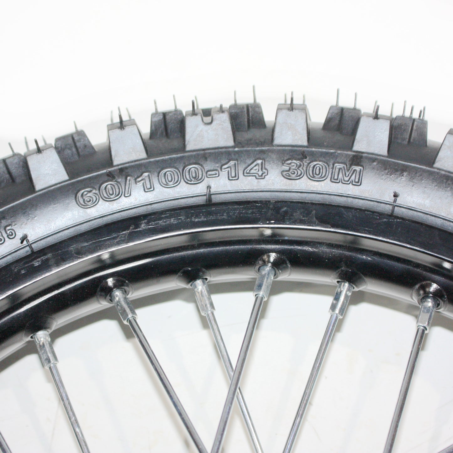 BLACK 15mm Axle 60/100 - 14 14" Inch Front Wheel Rim Tyre Tire PIT PRO Dirt Bike