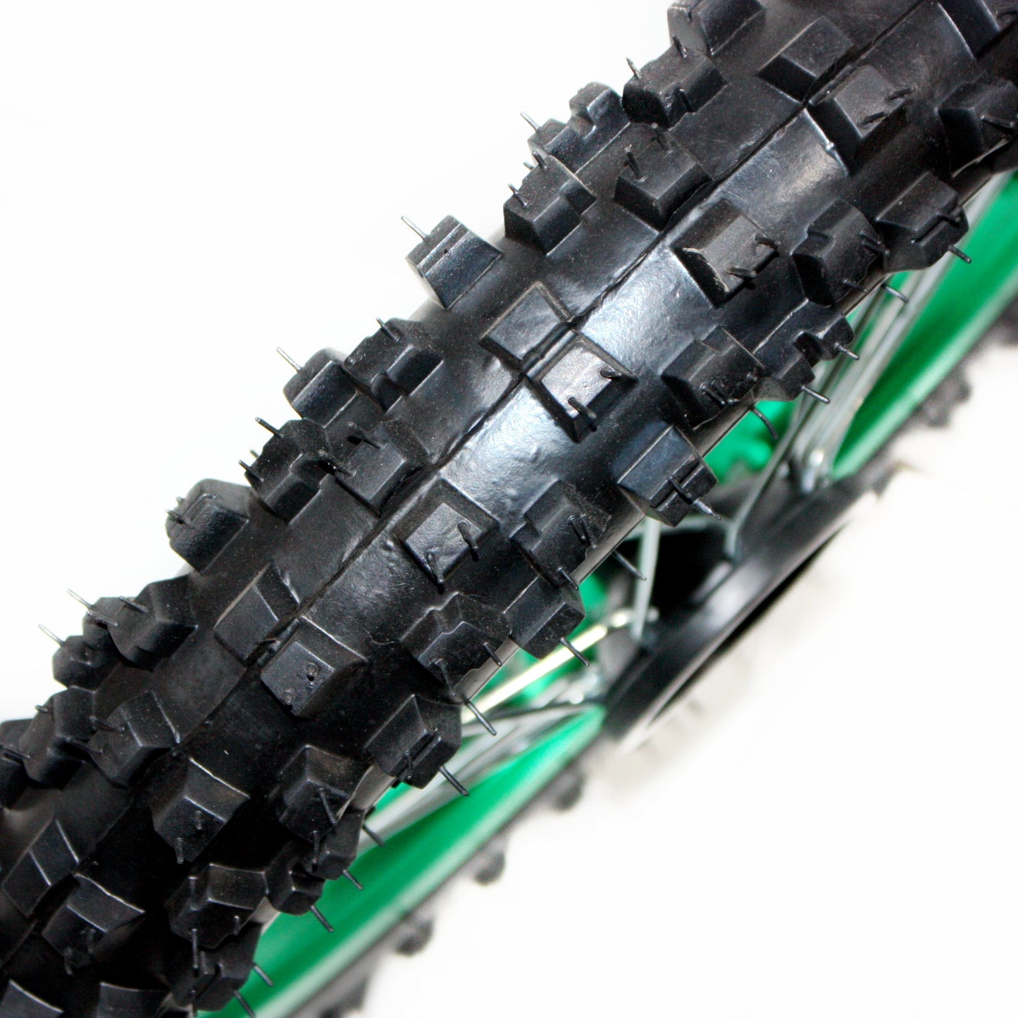 GREEN 15mm Axle 60/100- 14 14" Inch Front Wheel Rim Tyre Tire PIT PRO Dirt Bike