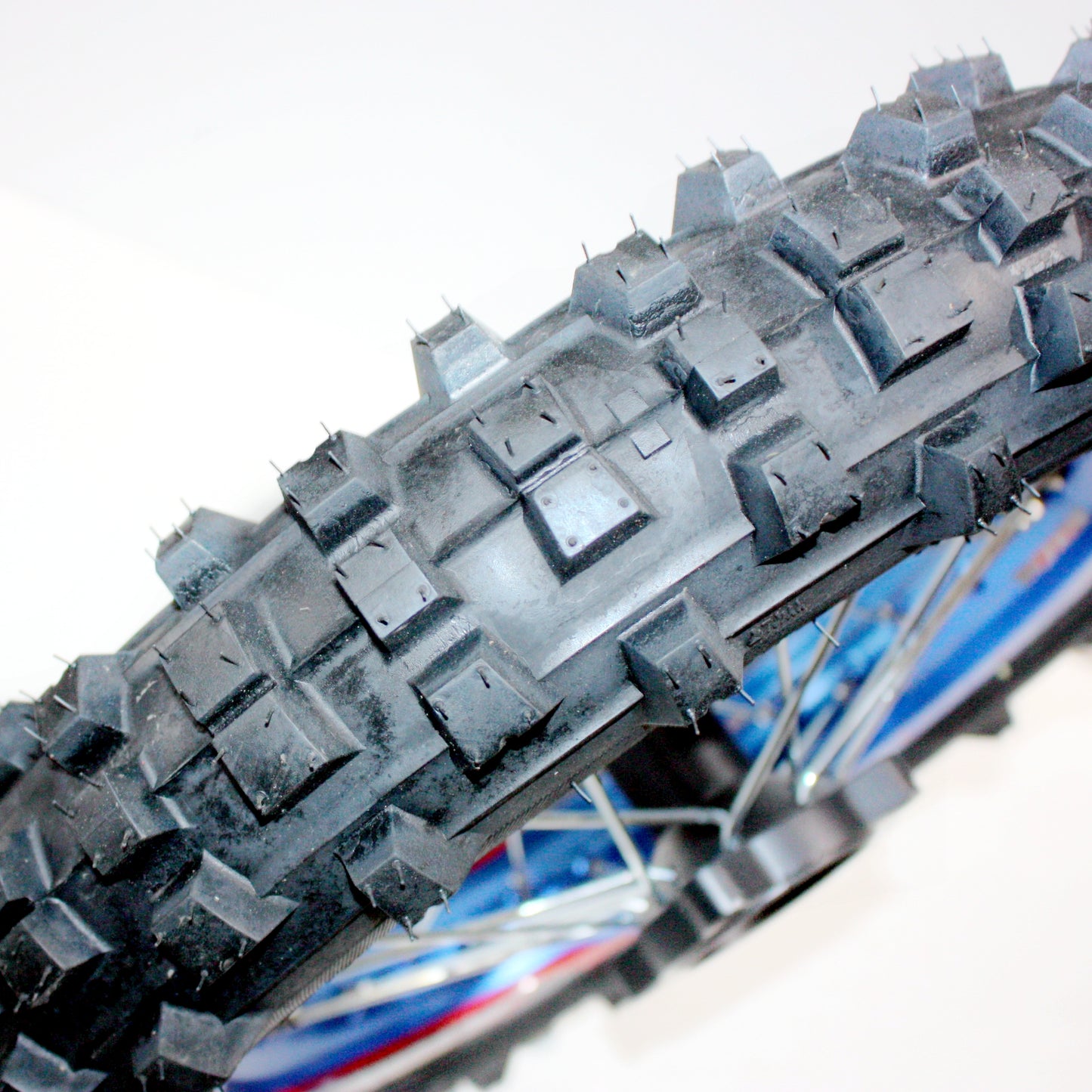 BLUE 90/100 - 14 14" Inch Rear Back Wheel Rim Knobby Tyre Tire PIT PRO Dirt Bike