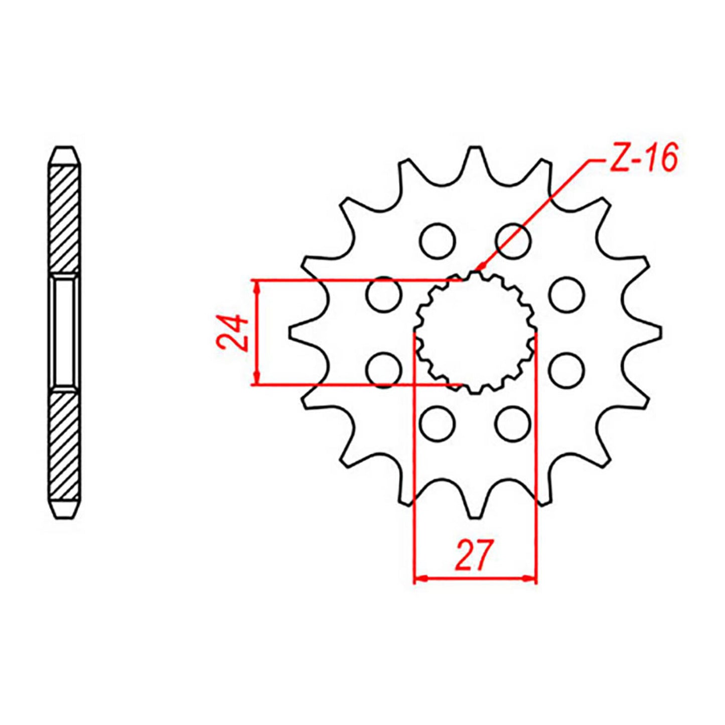 MTX 423 Steel Front Sprocket #530 (18T) (10-423-18)