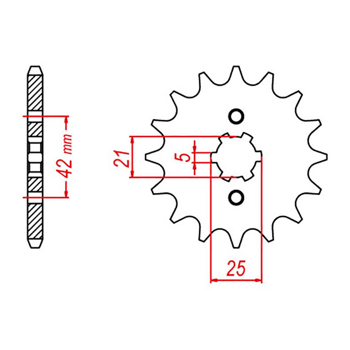 MTX 569 Steel Front Sprocket #520 (16T) (10-0Y1-16)