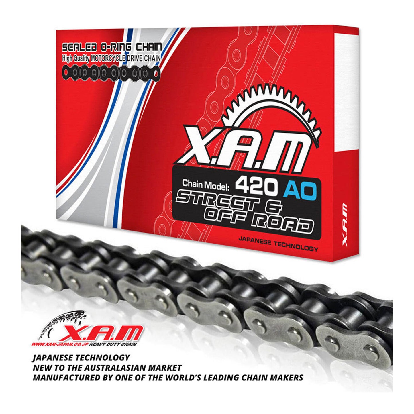 XAM 420AO O-Ring Chain (120L) with Clip Link