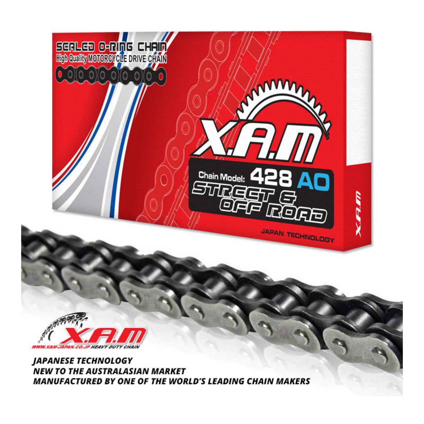 XAM 428AO O-Ring Chain (140L) with Clip Link