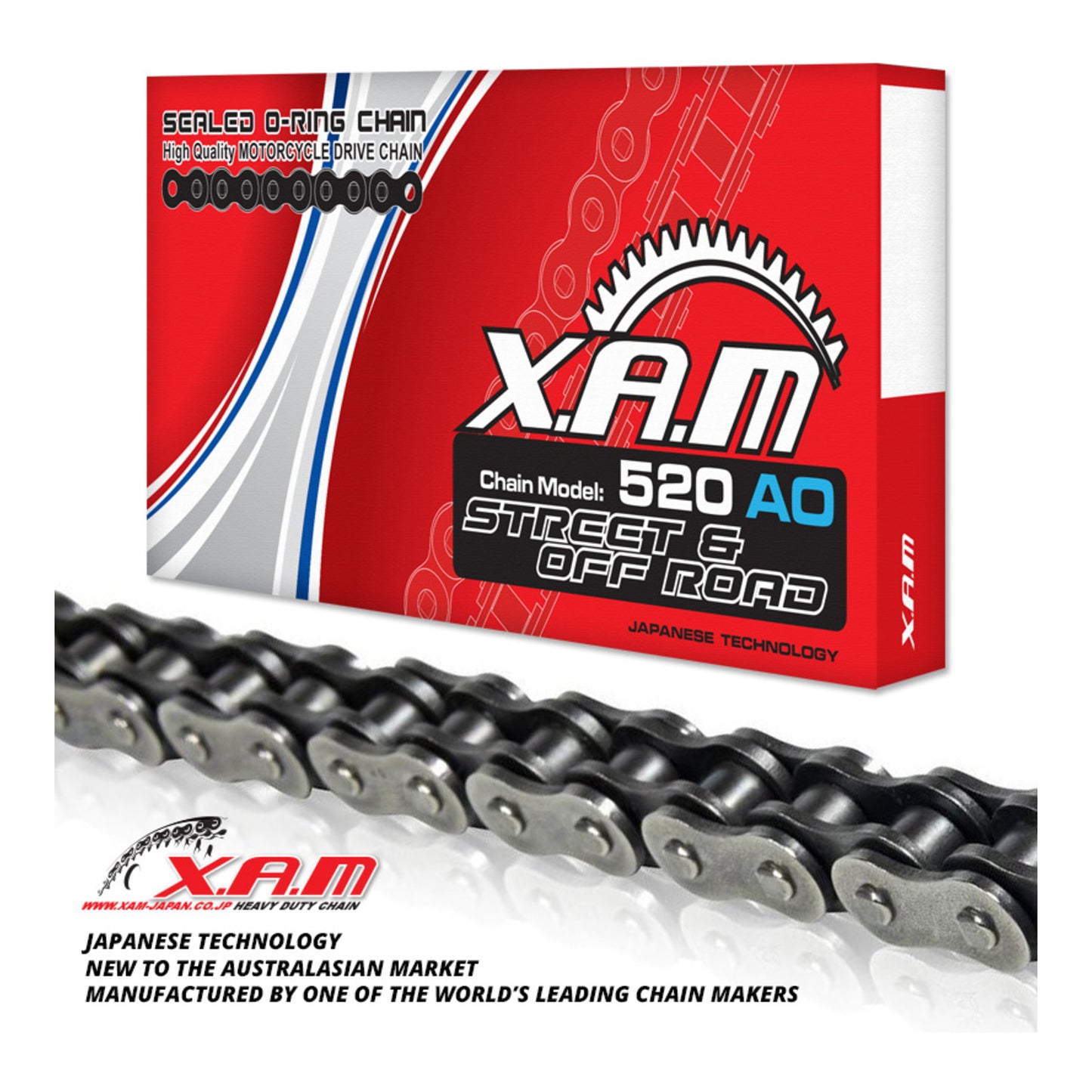 XAM 520AO O-Ring Chain (112L) with Clip Link