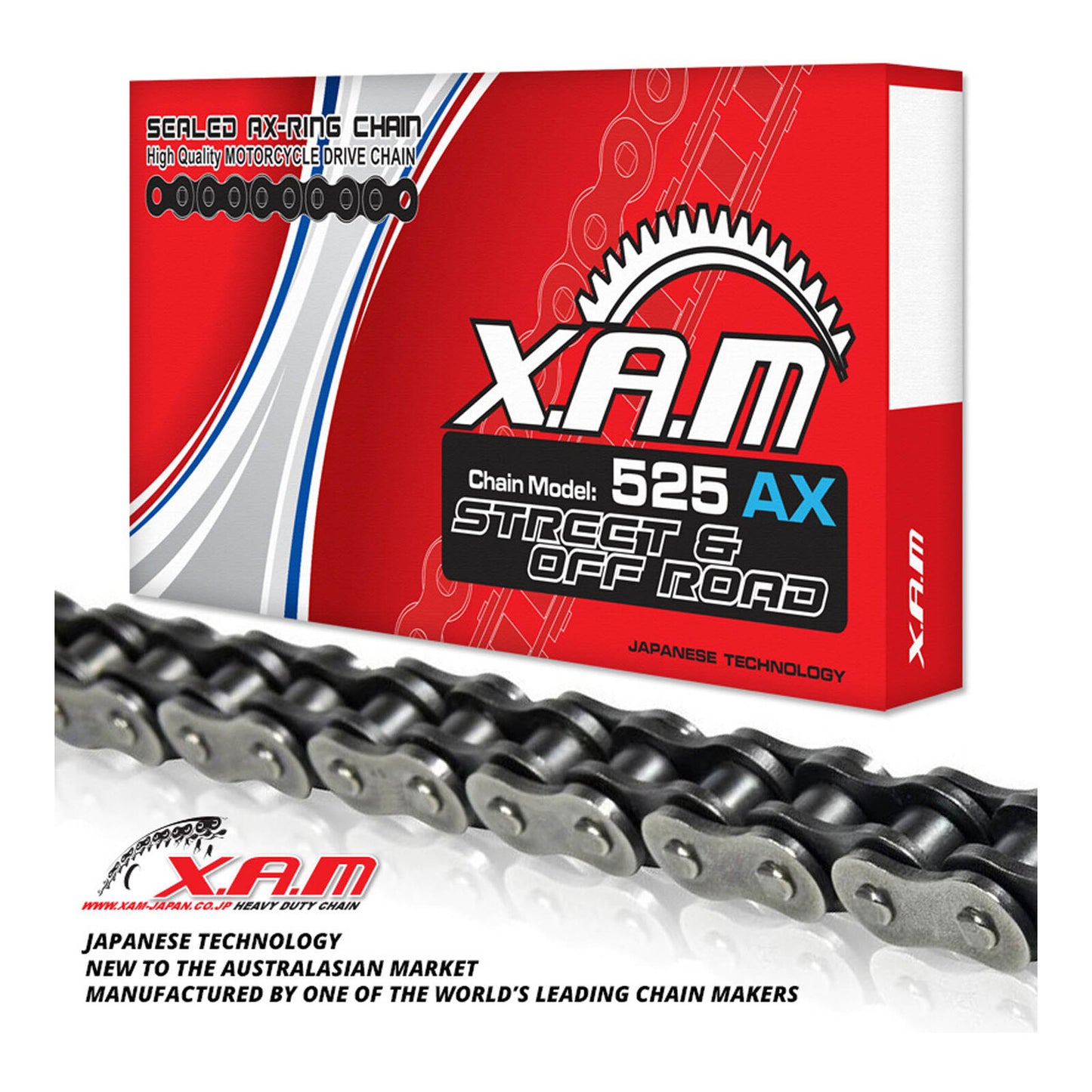 XAM 525AX X-Ring Chain (128L) with Rivet Link