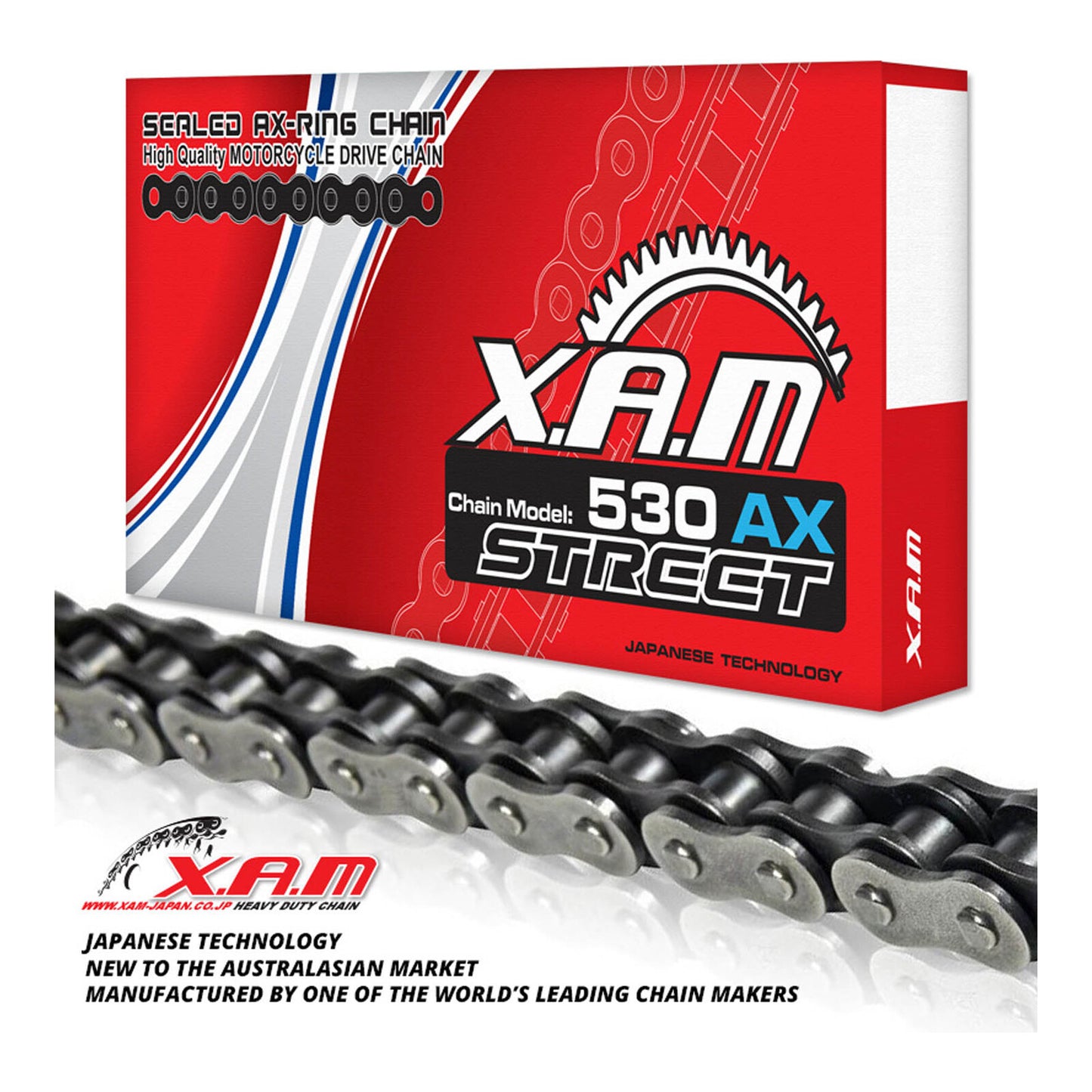 XAM 530AX X-Ring Chain (122L) with Rivet Link