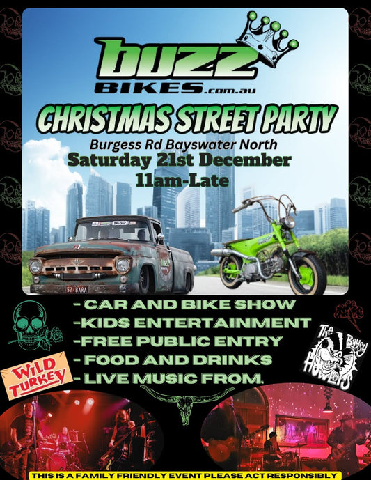 21st December, Buzz Bikes Street Xmas Party