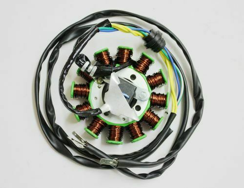 12 Pole Magneto Stator Roller Flywheel 200cc 250cc Engine PIT Quad Dirt Bike ATV