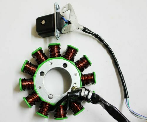 12 Pole Magneto Stator Roller Flywheel 200cc 250cc Engine PIT Quad Dirt Bike ATV