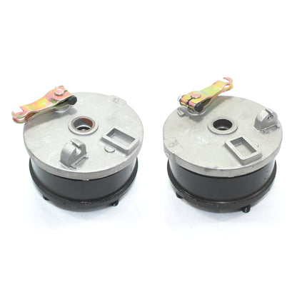 Pair Drum Brake Housing Wheel Hub + Shoes 200cc 250cc Quad Dirt Bike ATV Buggy