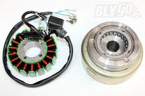 18 Pole Magneto Stator Roller Flywheel 200cc 250cc Engine PIT Quad Dirt Bike ATVx