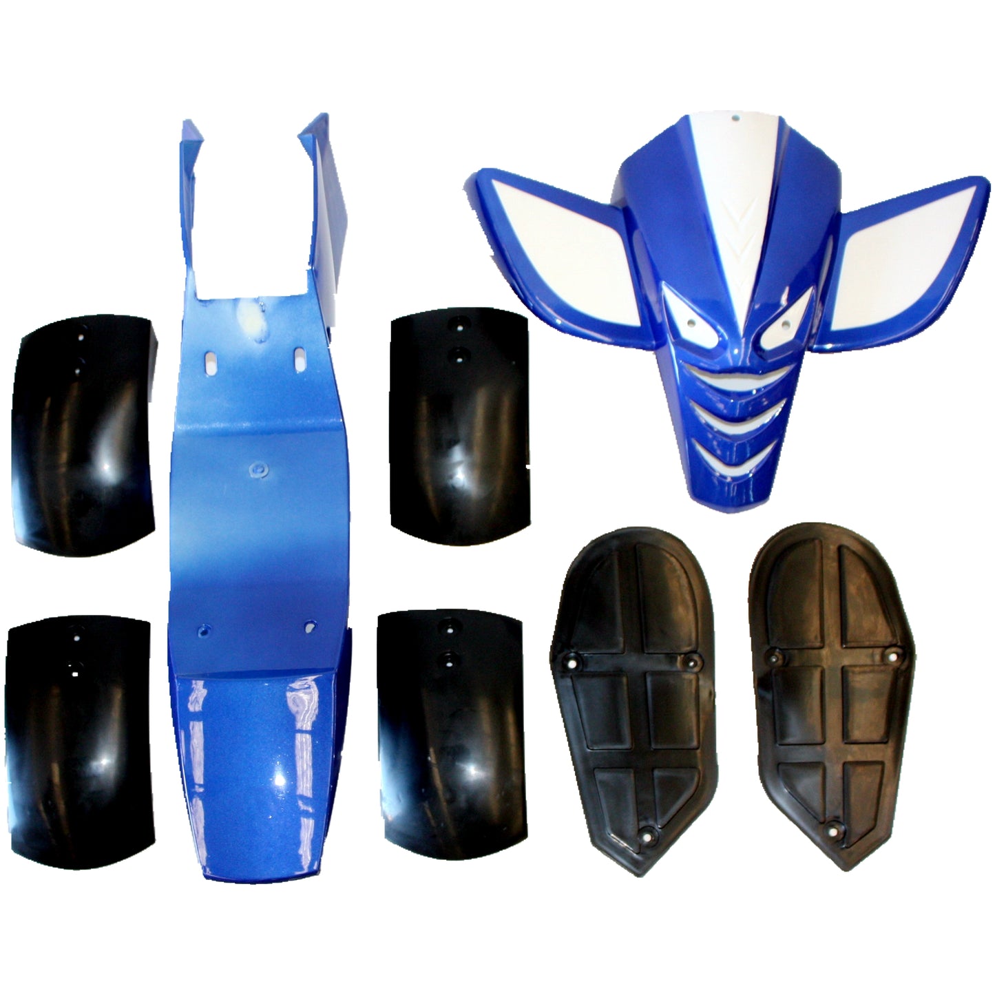 BLUE Plastics Guards Fenders Fairing Kit 47cc 49cc Mini Kids Quad Dirt Bike ATV