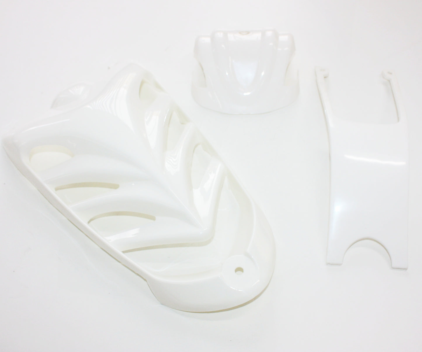 WHITE Plastics Fairing Fenders Cover Guard Kit 250cc Dinosaur Quad Dirt Bike ATV