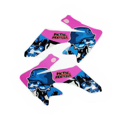 Pink Metal Mulisha Decals Graphics Sticker Kit CRF50 Fairing PIT Trail Dirt Bike