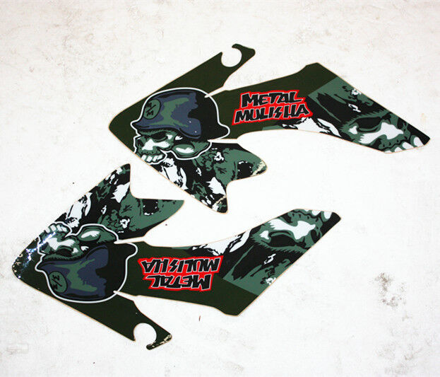 3M METAL MULISHA Decals Graphics Sticker Kit CRF50 Fairing PIT PRO Dirt Bike