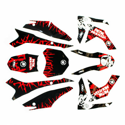 3M Metal Mulisha Decal Graphics Sticker Kit CRF 110 Fairing PIT PRO Dirt Bike