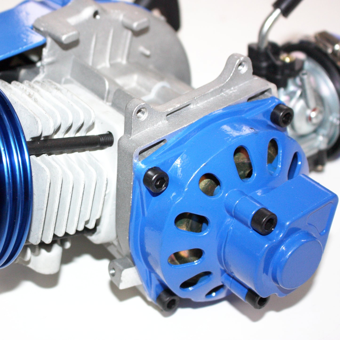 Performance Racing Blue 49cc 2 stroke Engine Motor Mini Pocket Quad Dirt Bike