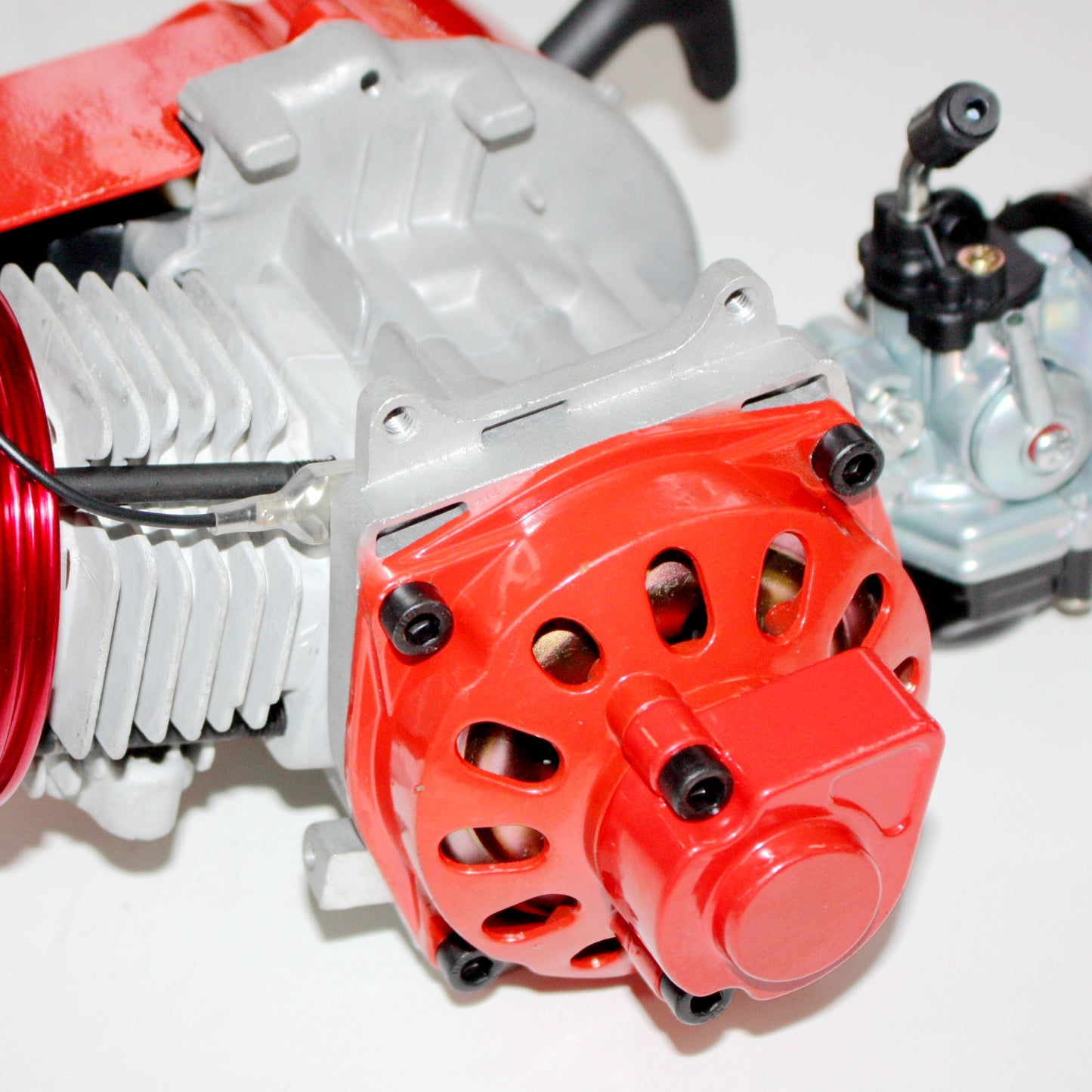 Performance Racing Red 49cc 2 stroke Engine Motor Mini Pocket Quad Dirt Bike ATV