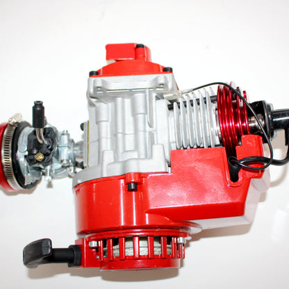 Performance Racing Red 49cc 2 stroke Engine Motor Mini Pocket Quad Dirt Bike ATV