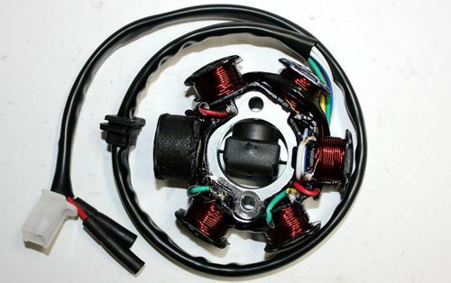 6 Pole Magneto Stator+ Flywheel GY6 125cc 150cc Quad Dirt Scooter Bike ATV Buggy