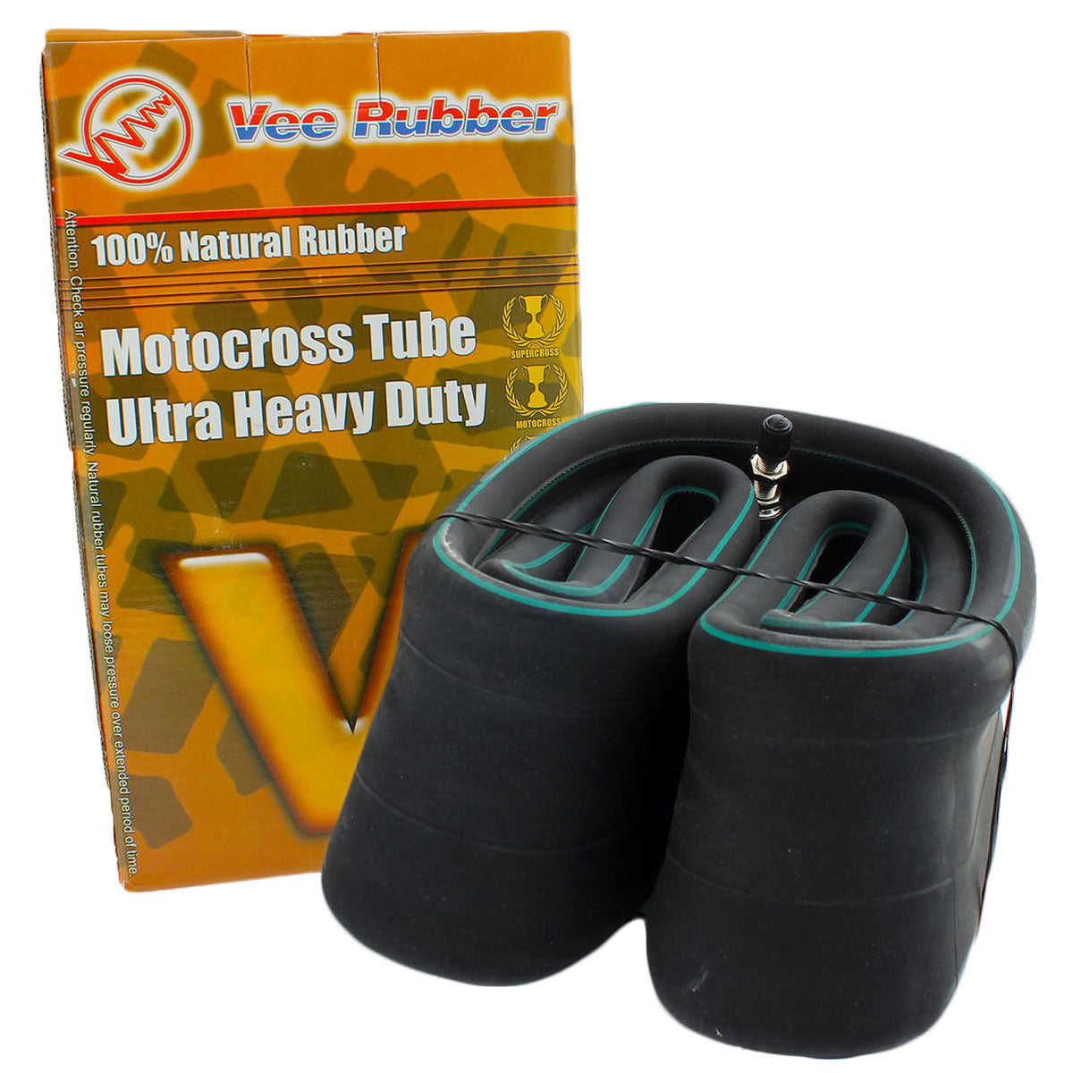 Vee Rubber - Ultra Heavy Duty Tube - 2.5mm - 80/100-21 Straight Valve