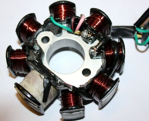 8 Poles Magneto Stator Roller Flywheel 250cc Engine PIT Trail Quad Dirt Bike ATV