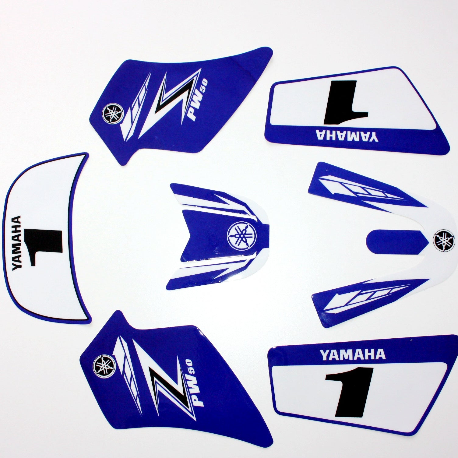 3M BLUE Decals Graphics Sticker Kit YAMAHA PEEWEE 50 PW50 PY50 Fairing Bike