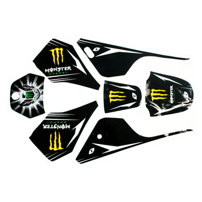 3M MONSTER Decals Graphics Sticker Kit YAMAHA PEEWEE 80 PW80 PY80 Fairing Bike