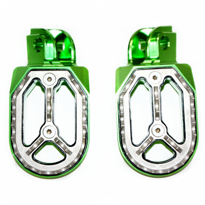 CNC GREEN Stainless Footpeg Foot Pegs Rest Pedal FX205 65SX MX MOTORCYCLE BIKE