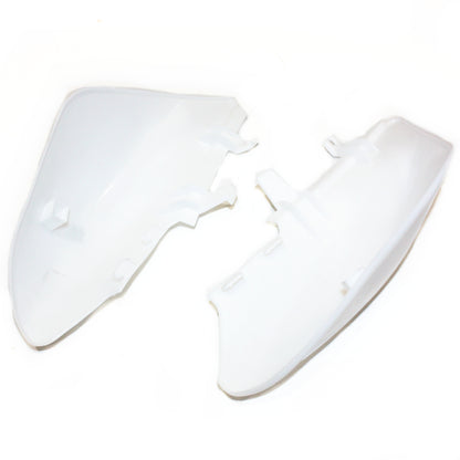 White Plastics Twin Exhaust Muffler Guard Fender CRF50 Style PIT PRO Dirt Bike