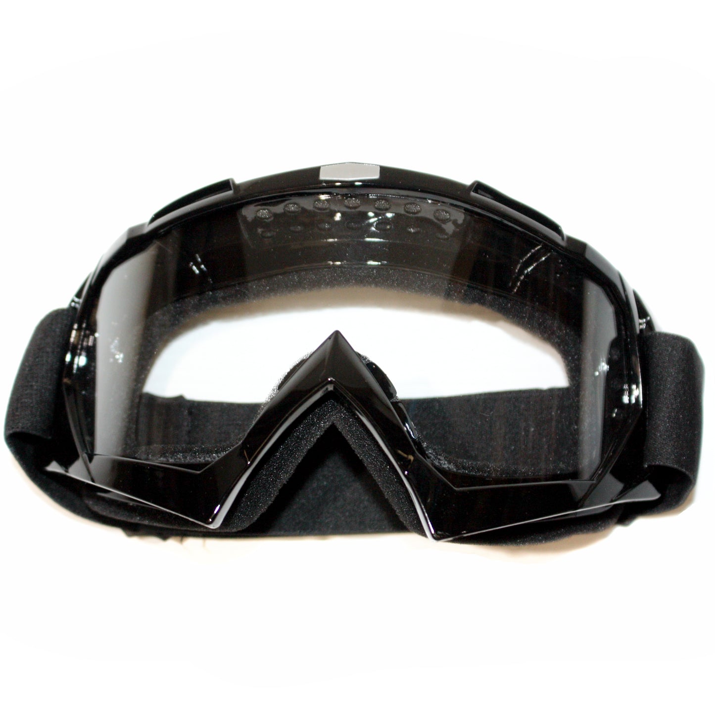 Clear BLACK Motocross Motorbike MX goggles anti-fog UV protection dirt pit bike