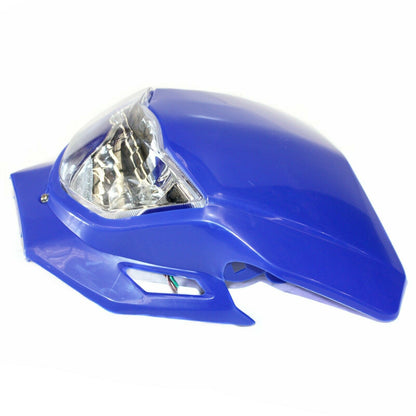 BLUE Honda Style Rec Reg Head Light PIT Trail Dirt Motrocycle Motorcross Bike