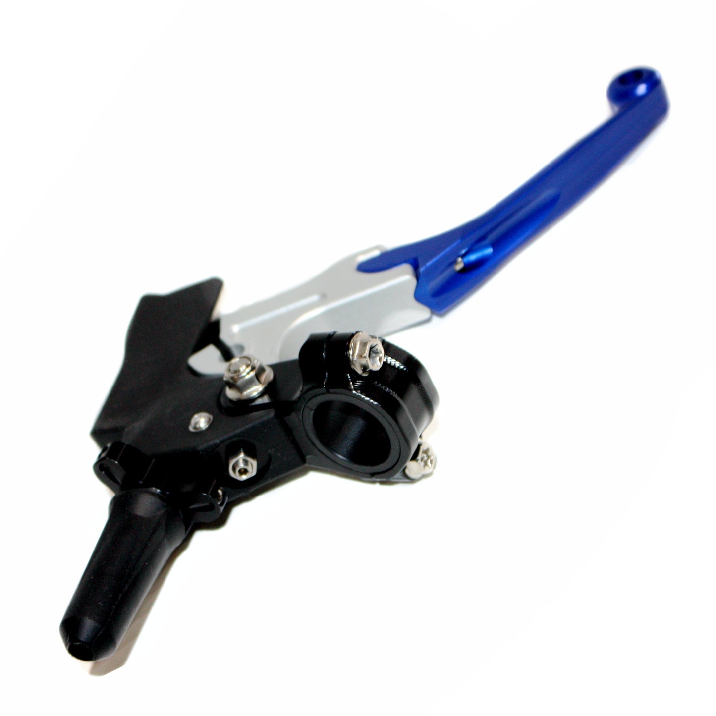 BLUE CNC Fold Unbreakable Clutch Lever Perch Assembly PIT PRO MX Dirt Bike