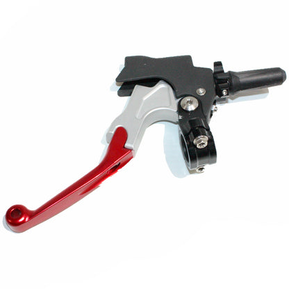 RED CNC Fold Unbreakable Clutch Lever Perch Assembly PIT PRO MX Dirt Bike