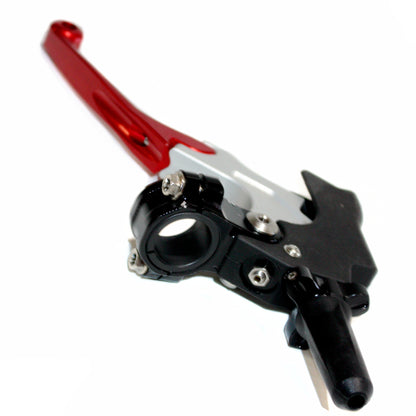 RED CNC Fold Unbreakable Clutch Lever Perch Assembly PIT PRO MX Dirt Bike